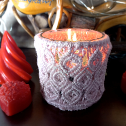 Pinku Jute Candle Holder